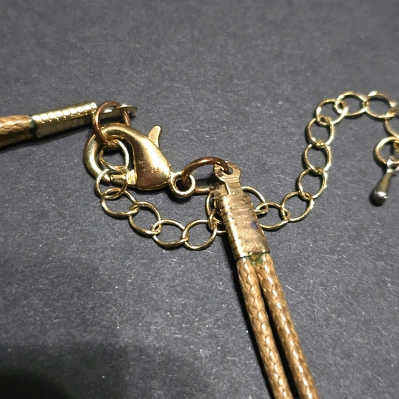 $5 with Bundle 17" Layered Necklace with Dangling Coins, Beads, Chains - Picture 5 of 6